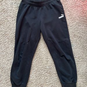 Black puma sweatpants